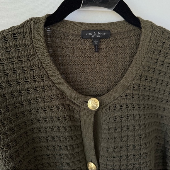 Rag & Bone Marlee Cardigan in Army size Large - Picture 3 of 8